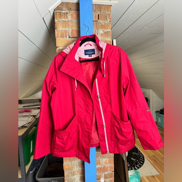 Mackintosh Red Hooded Lined Jacket - Picture 2 of 7